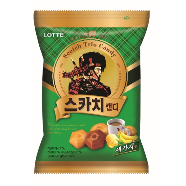 [롯데] 스카치캔디/세가지맛 157g (내수용)