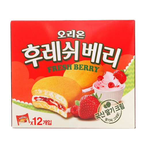 [오리온] 후레쉬베리 /딸기 336g (내수용)
