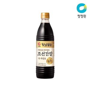[청정원] 햇살담은 자연숙성 메주발효 조선간장/골드 (국,무침용) 500ml